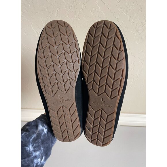 Koolaburra by Ugg Lezly Black Leather Moccasin Loafer Slip Ons Size 10 - Picture 6 of 6